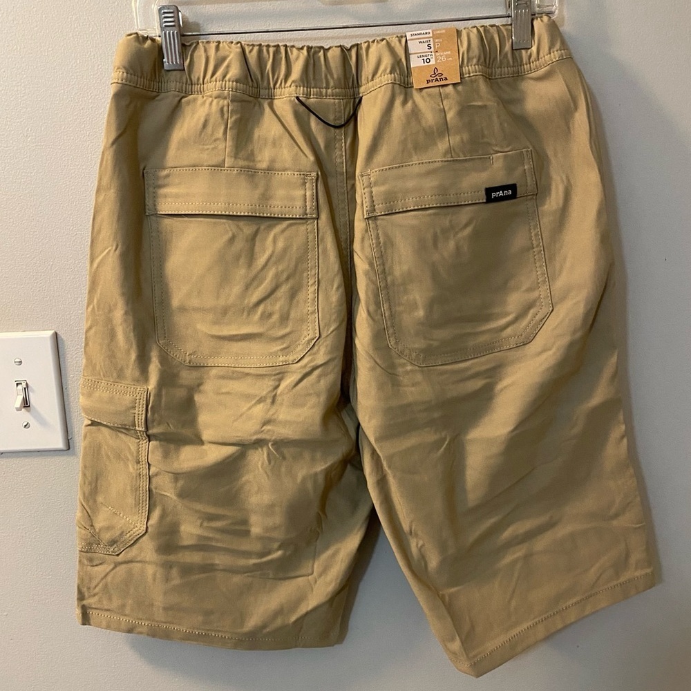 Prana stretch Zion E waist short II size small w/ 10” inseam in sandbar new - Picture 6 of 6